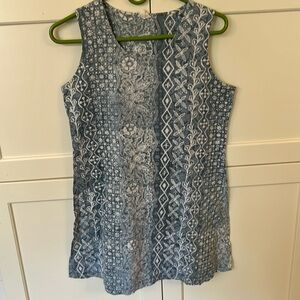 Sundress mini casual batik cotton large boutique dress